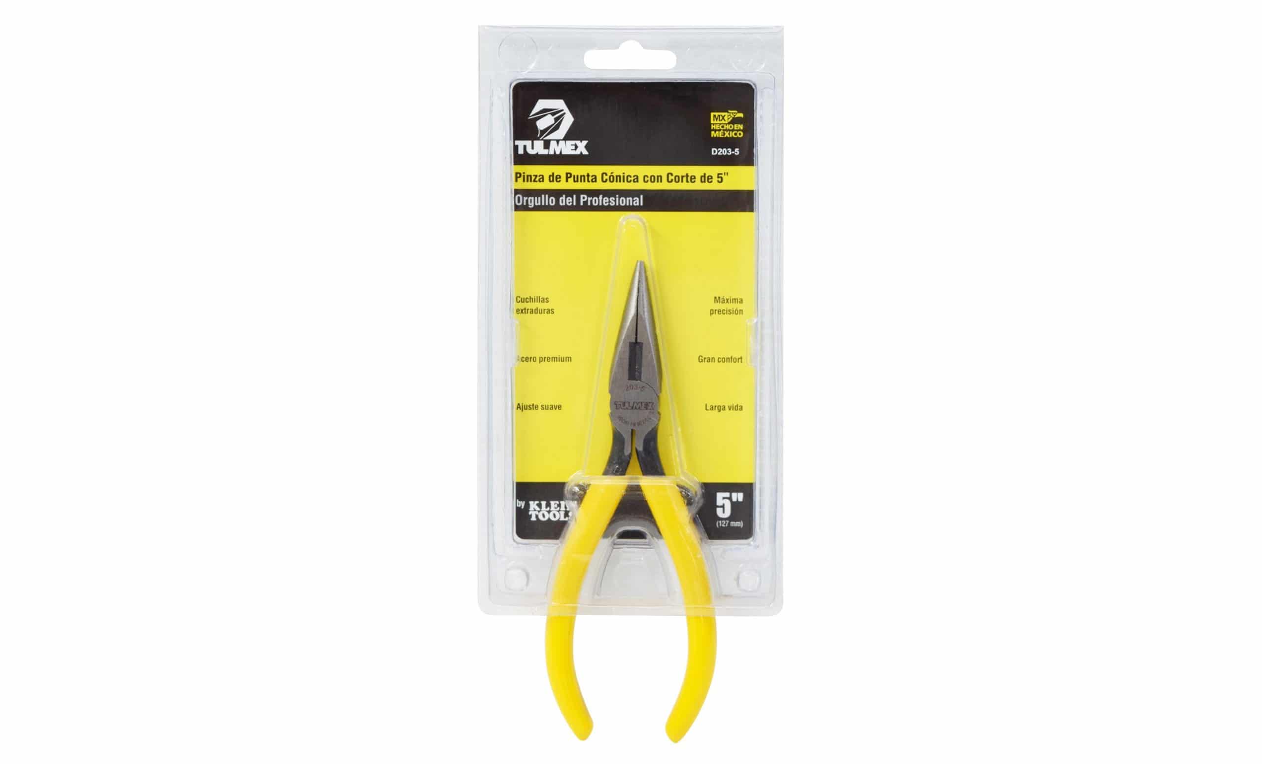 Pinza Punta Conica Corte Lateral De 6.38" Tulmex D203-5