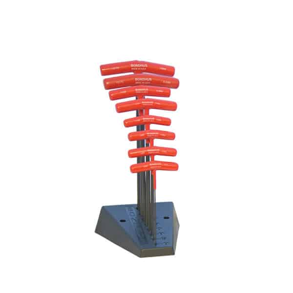 Juego De 8 Llaves Hexagonales Bola Met "T" C/B 2-10Mm 13189 Bondhus