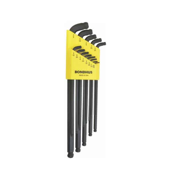 Juego De Llaves Hexagonales Doble Bola Std 13 Piezas .050-3/8" 67037 Bondhus
